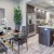 Dining area open to kitchen with island in apartments at The Reef at Winkler